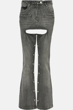 Courrèges CourrÃ¨ges Button-down straight jeans