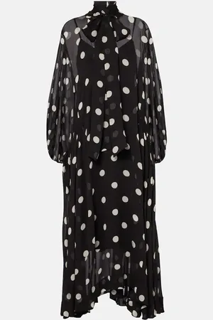 ZIMMERMANN Crush Tie Neck Billow polka-dot maxi dress