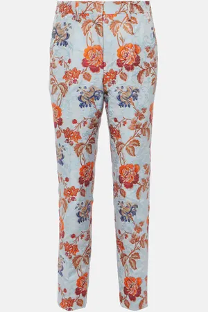 Etro Floral jacquard pants