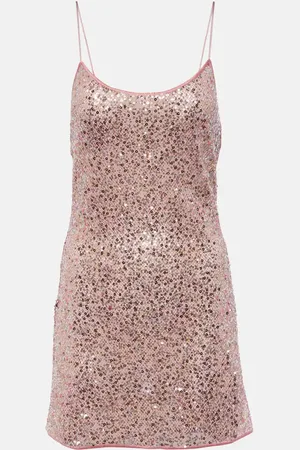Oseree OsÃ©ree Netquins slip dress