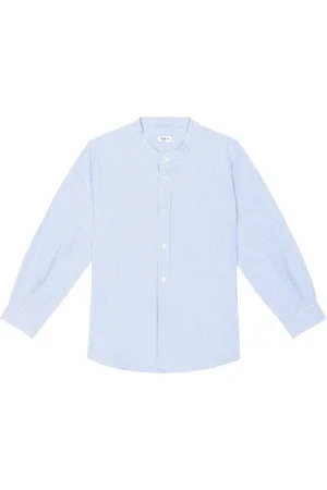 Il gufo Striped seersucker shirt