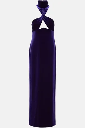 GALVAN Cleveland velvet gown