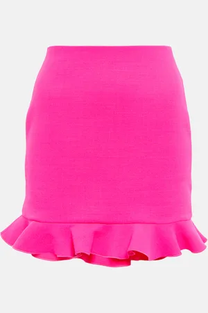 DAVID KOMA Wool-blend miniskirt