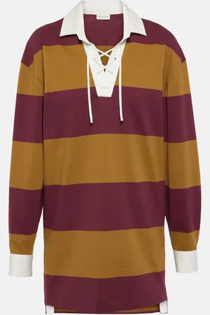 DRIES VAN NOTEN Colorblocked cotton-blend sweatshirt