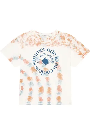The New Society Tie-dye logo cotton T-shirt