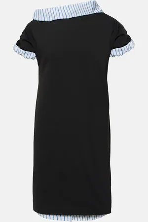 DRIES VAN NOTEN Cotton jersey midi dress