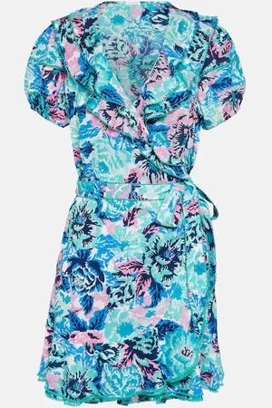 POUPETTE ST BARTH Aude printed wrap minidress