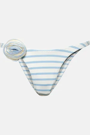 SAME Rose 90s floral-appliquÃ© bikini bottoms