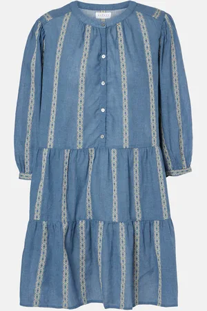 Velvet Kaitlyn jacquard cotton-blend minidress