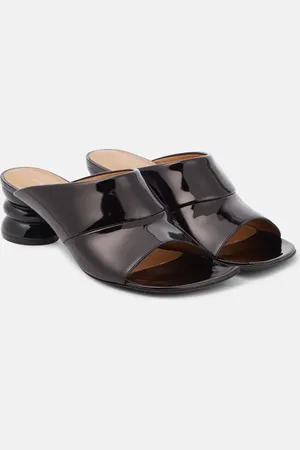 DRIES VAN NOTEN Patent leather mules
