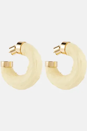 Jacquemus Trompe-lâoeil hoop earrings