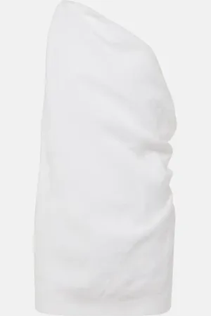 TOVE Petra one-shoulder linen top
