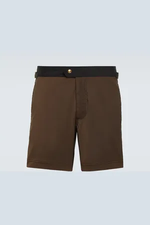 Tom Ford Poplin swim trunks