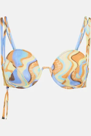 Jacquemus Le Haut Aouro printed bikini top