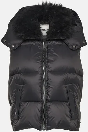YVES SALOMON Shearling-trimmed down jacket