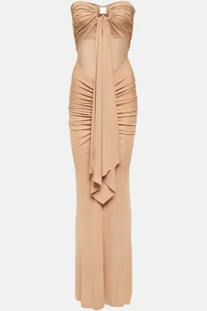 CHRISTOPHER ESBER Bezel Quartz sash maxi dress
