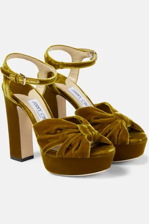 Jimmy Choo Heloise 120 velvet platform sandals