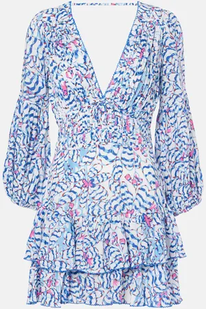 POUPETTE ST BARTH Chiara printed ruffled minidress