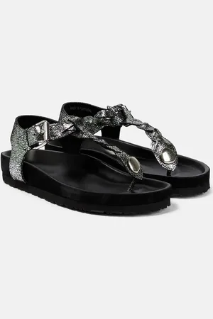 Isabel Marant Brook metallic leather sandals