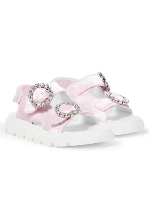 MONNALISA Embellished satin sandals