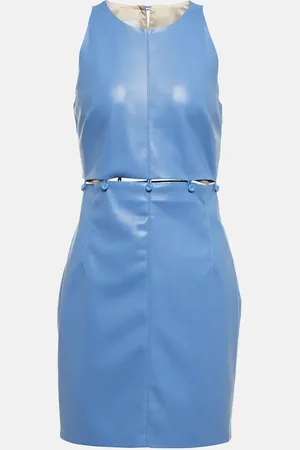 Nanushka Layan faux leather cutout minidress