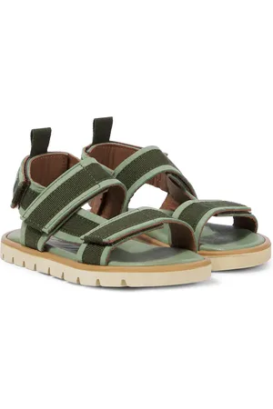 PèPè PÃ¨PÃ¨ Suede-trimmed sandals