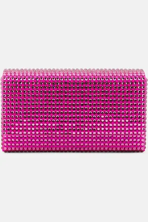 Amina Muaddi Superamini Paloma embellished clutch