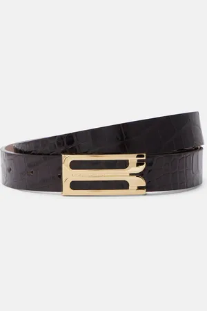 Victoria Beckham Croc-effect leather belt