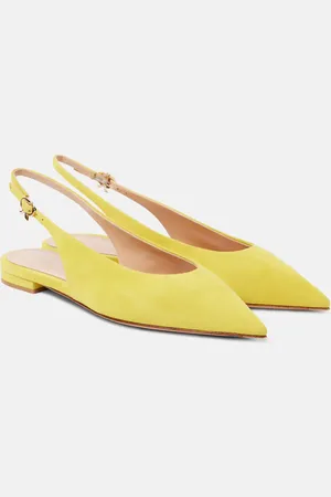 Gianvito Rossi Suede slingback flats