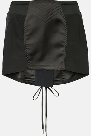 Jean Paul Gaultier Tattoo satin-trimmed miniskirt