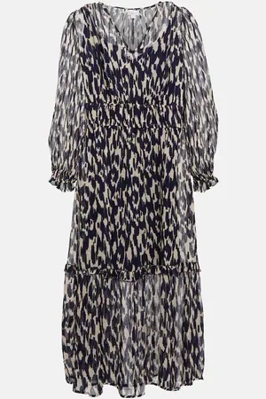 Velvet Kendra printed georgette midi dress