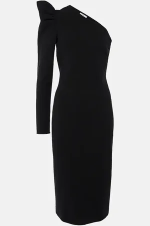 Max Mara One-shoulder ruffled midi dress