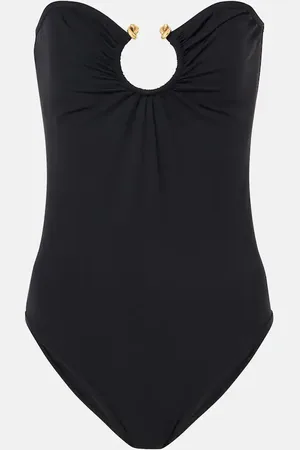 Bottega Veneta Knot bandeau swimsuit