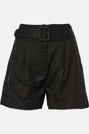 VERONICA BEARD Hobbes high-rise ramie shorts