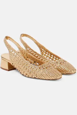 Souliers Martinez Nova Terragona leather slingback pumps