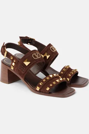 VALENTINO GARAVANI Plaster Caster Rockstud suede sandals