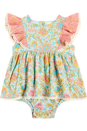 Louise Misha Baby Lena floral cotton playsuit