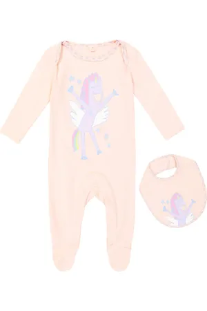 Stella McCartney Baby cotton jersey onesie and bib set