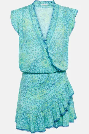 POUPETTE ST BARTH Estelle printed ruffled minidress