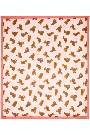 Palm Angels Baby printed cotton blanket