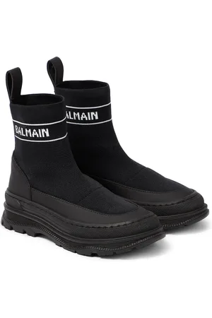 Balmain Logo sock boots
