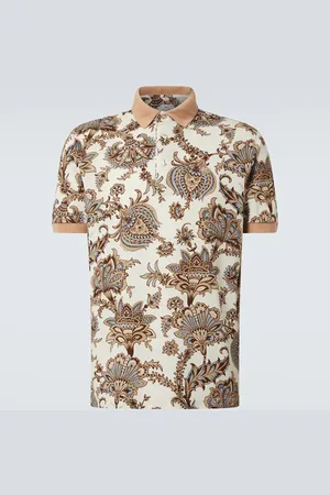 Etro Printed cotton piquÃ© polo shirt