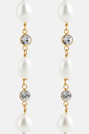 Jennifer Behr Chiara embellished drop earrings