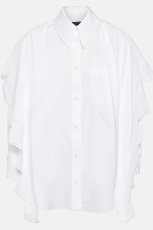 Simone Rocha Embroidered cotton shirt