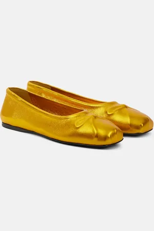 Marni Little Bow leather ballet flats