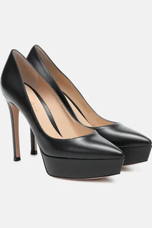 Gianvito Rossi Dasha leather platform pumps