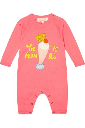 The Animals Observatory Baby Owl printed onesie