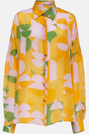 DRIES VAN NOTEN Printed silk shirt