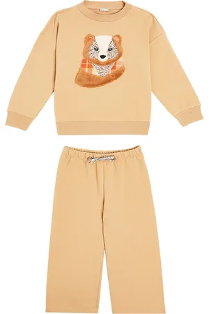 Il gufo Fleece sweatshirt and sweatpants set