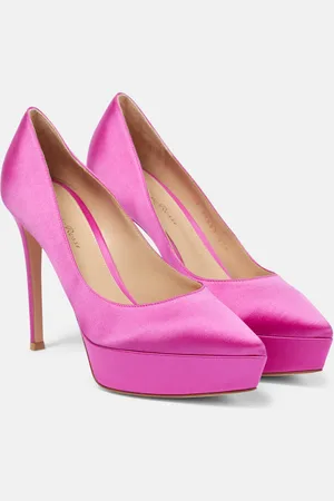 Gianvito Rossi Dasha satin platform pumps